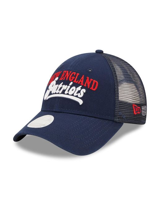 New Era New England Patriots Team Trucker 9FORTY Snapback Hat