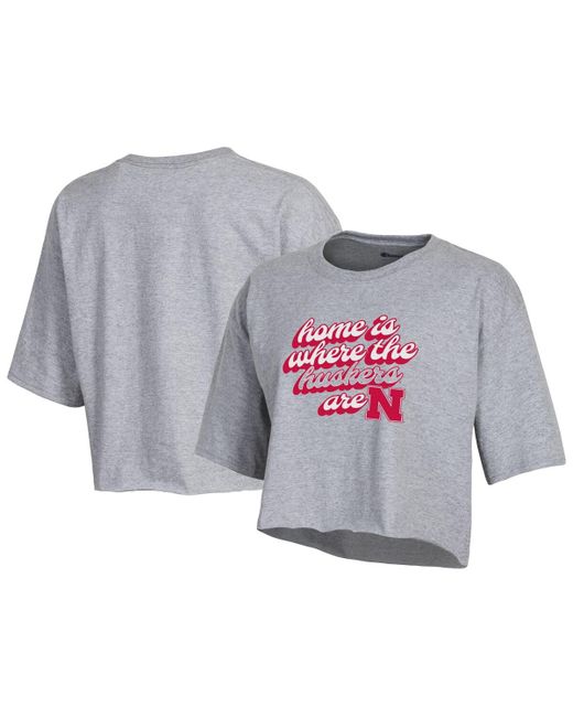 Champion Nebraska Huskers Boyfriend Cropped T-shirt