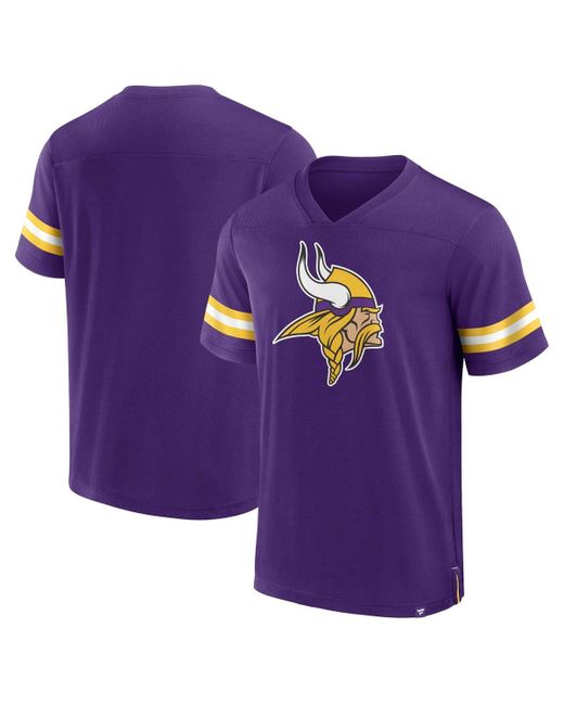 Fanatics Minnesota Vikings Jersey Tackle V-Neck T-shirt