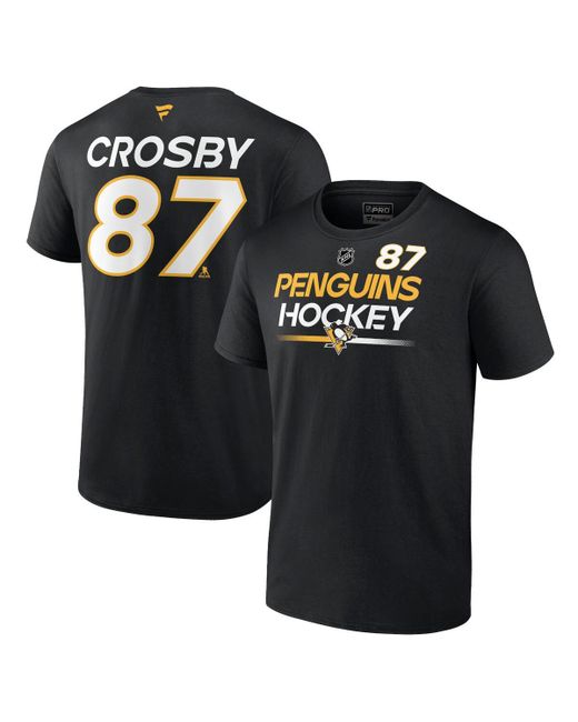 Fanatics Sidney Crosby Pittsburgh Penguins Authentic Pro Prime Name and Number T-shirt