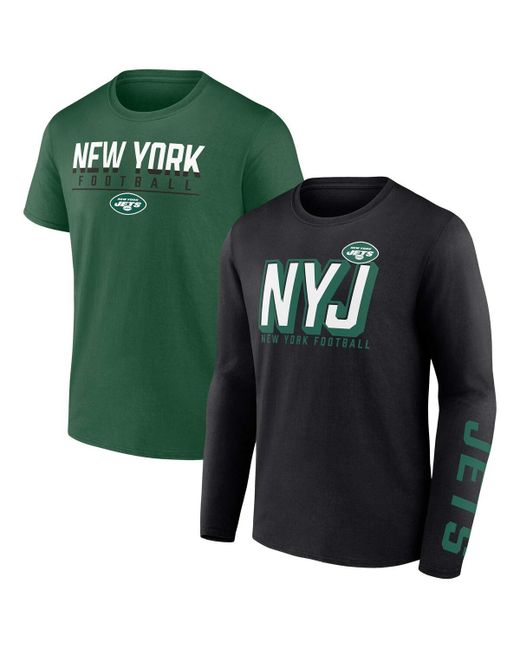 Fanatics Green New York Jets Two-Pack T-shirt Combo Set