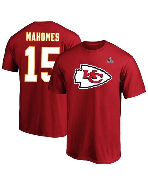 Fanatics Patrick Mahomes Kansas City Chiefs Super Bowl Lviii Big and Tall Player Name Number T-shirt