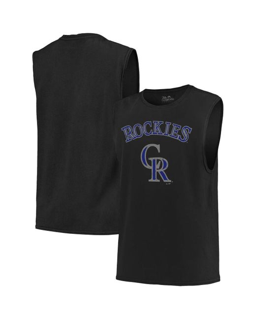 Majestic Threads Colorado Rockies Softhand Muscle Tank Top
