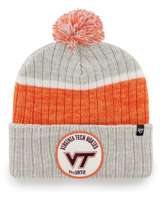 '47 Brand Virginia Tech Hokies Holcomb Cuffed Knit Hat with Pom