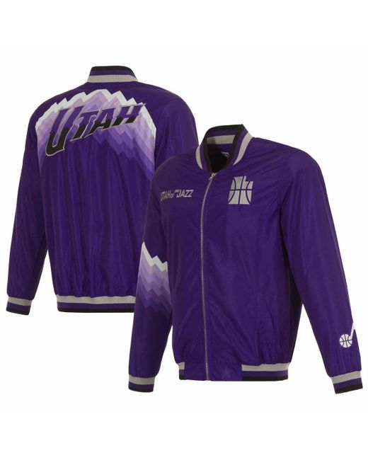 Jh Design Utah Jazz 2023/24 City Edition Nylon Full-Zip Bomber Jacket