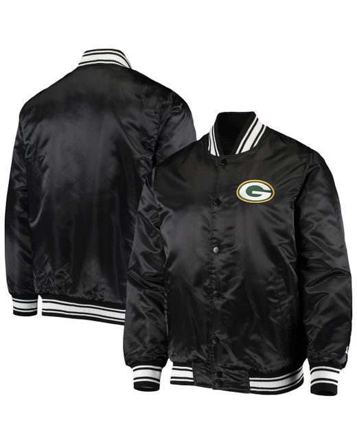 Starter Green Bay Packers Locker Room Satin Varsity Full-Snap Jacket