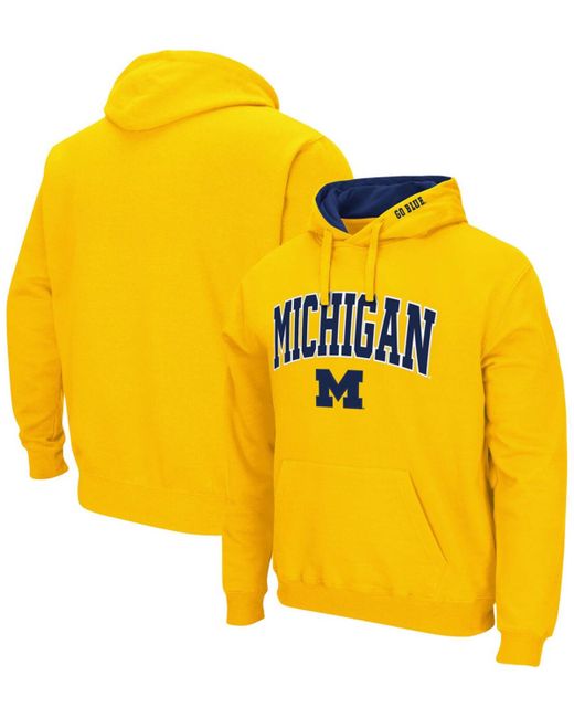 Colosseum Michigan Wolverines Arch Logo 3.0 Pullover Hoodie
