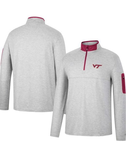 Colosseum Maroon Virginia Tech Hokies Country Club Windshirt Quarter-Zip Jacket