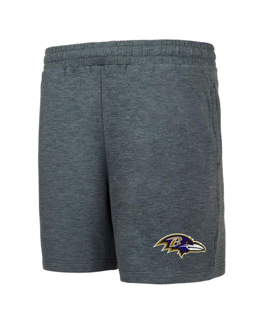 Concepts Sport Baltimore Ravens Powerplay Tri-Blend Fleece Shorts