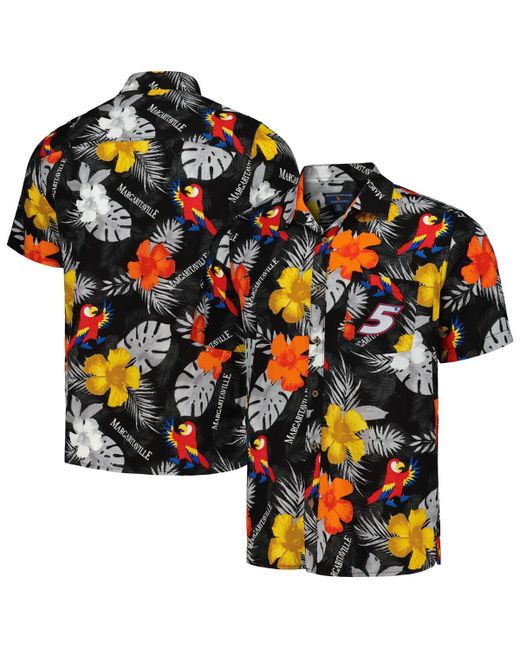 Margaritaville Kyle Larson Island Life Floral Party Full-Button Shirt
