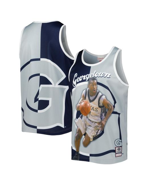 Mitchell & Ness Allen Iverson Gray Georgetown Hoyas Sublimated Player Tank Top