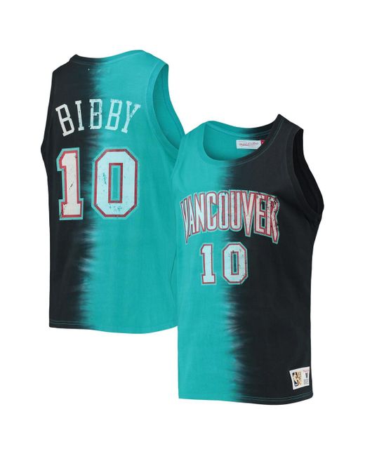 Mitchell & Ness Mike Bibby Black Vancouver Grizzlies Hardwood Classics Tie-Dye Name and Number Tank Top