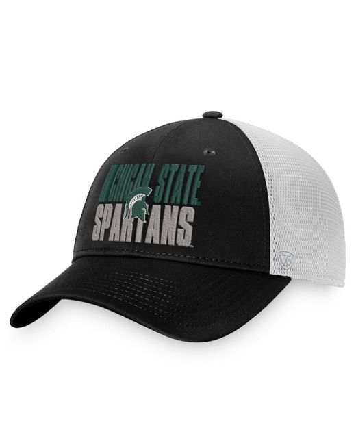 Top Of The World White Michigan State Spartans Stockpile Trucker Snapback Hat