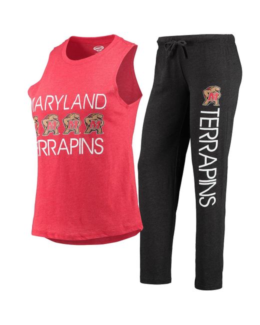 Concepts Sport Red Maryland Terrapins Tank Top and Pants Sleep Set