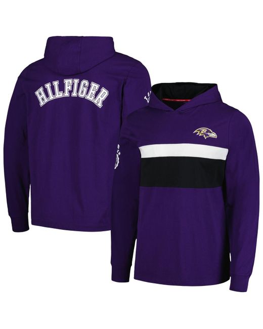 Tommy Hilfiger Baltimore Ravens Morgan Long Sleeve Hoodie T-shirt