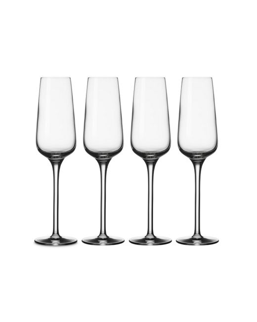 Villeroy & Boch Voice Basic Flute Champagne Glasses Set of 4