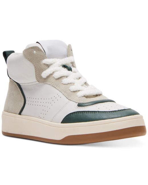 Steve Madden Calypso High-Top Lace-Up Sneakers White