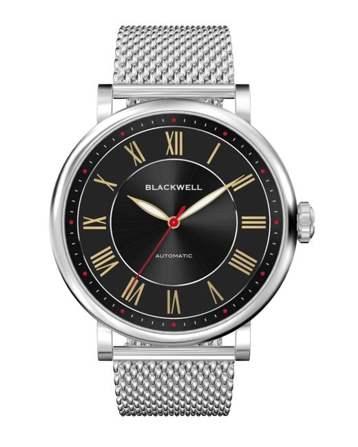 Blackwell Sunray Black Dial with Tone Steel and Mesh Watch 44 mm