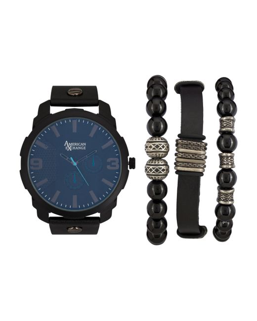 American Exchange Analog Quartz Watch And Holiday Stackable Gift Set