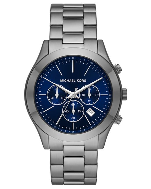 Michael Kors Slim Runway Chronograph Stainless Steel Bracelet Watch 44mm
