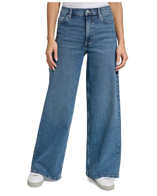 Calvin Klein Jeans High-Rise Wide-Leg Stretch Jeans