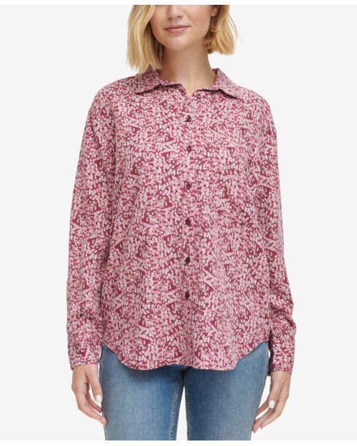 Calvin Klein Jeans Pointillism Button-Front Shirt