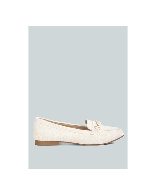 London Rag Abeera Chain Embellished Loafers