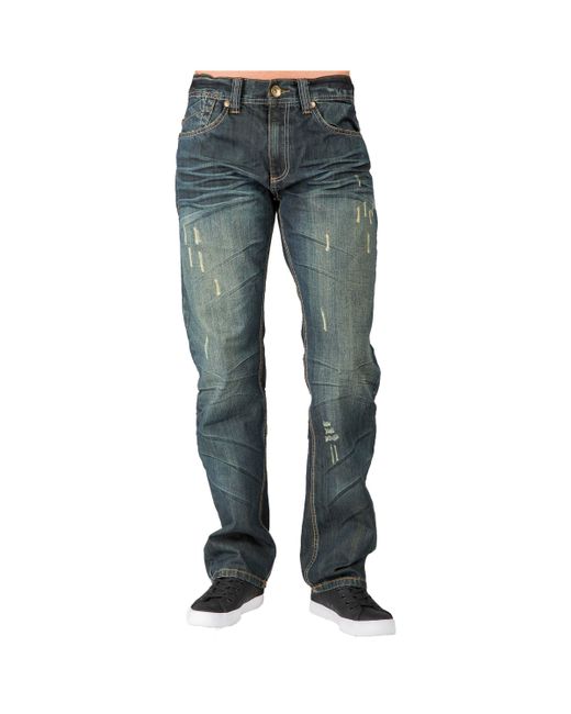 Level 7 Relaxed Straight Handcrafted Wash Premium Denim Signature Jeans