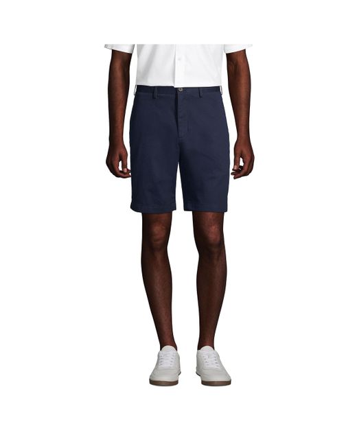 Lands' End Traditional Fit 9 No Iron Chino Shorts