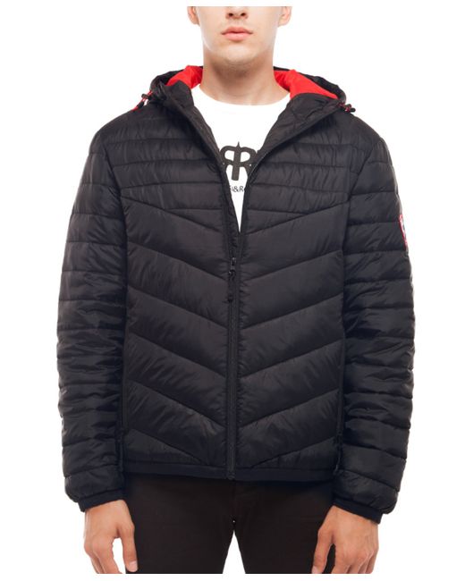 Rokka&Rolla Light Weight Quilted Hooded Puffer Jacket Coat
