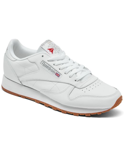 Reebok Classic Leather Casual Sneakers from Finish Line Pure Gray