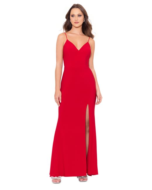 Xscape Knot-Back Gown