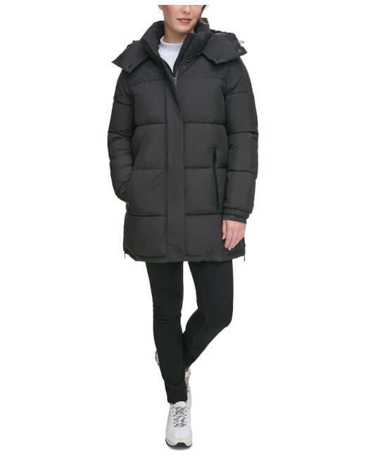 Calvin Klein Hooded Stand-Collar Puffer Coat