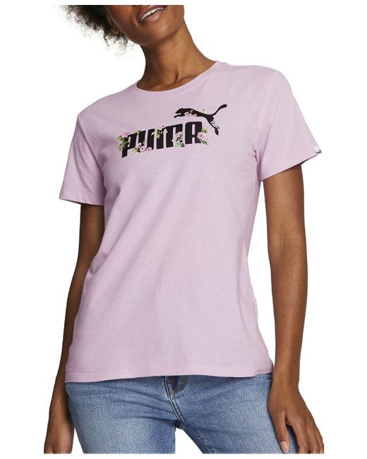 Puma Rose Garden Cotton Graphic T-Shirt