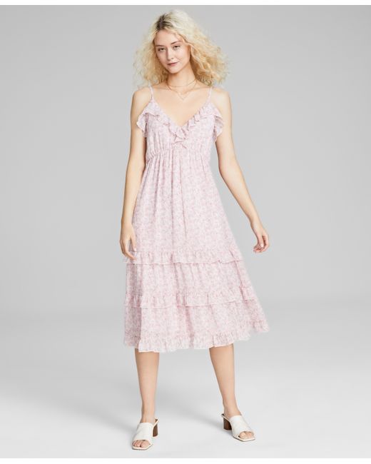 And Now This Tiered-Ruffle Sleeveless Midi Dress Created for