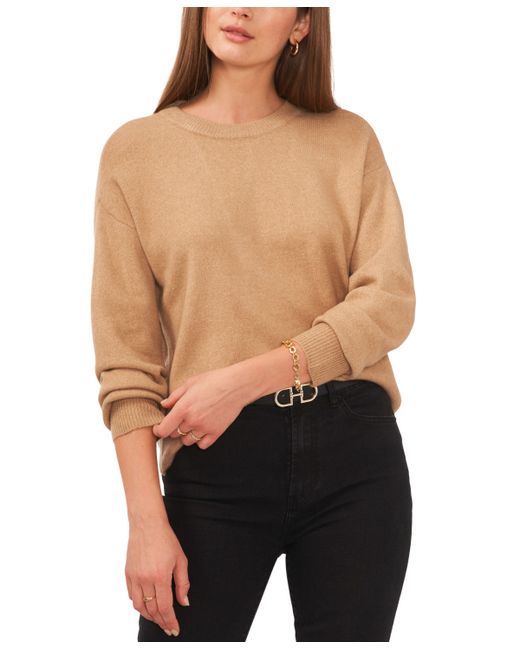 1.State Long Sleeve Cozy Wrap Back Sweater
