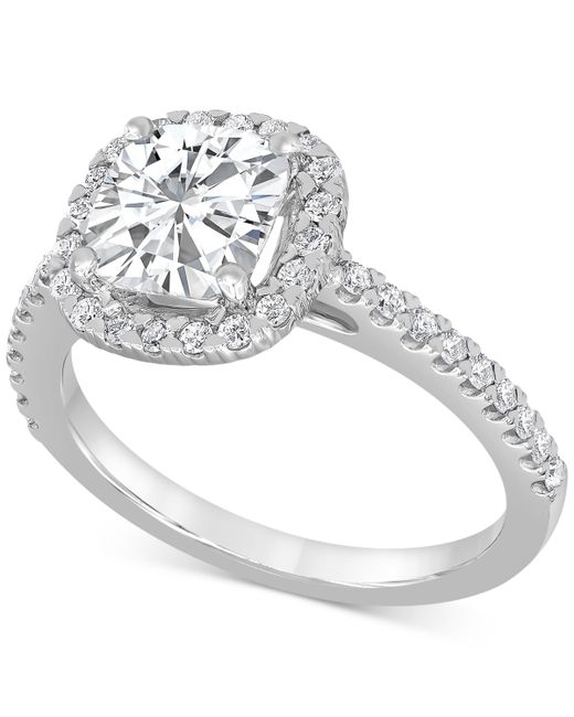 Badgley Mischka Certified Lab Grown Diamond Halo Engagement Ring 2-1/2 ct. t.w. 14k Gold