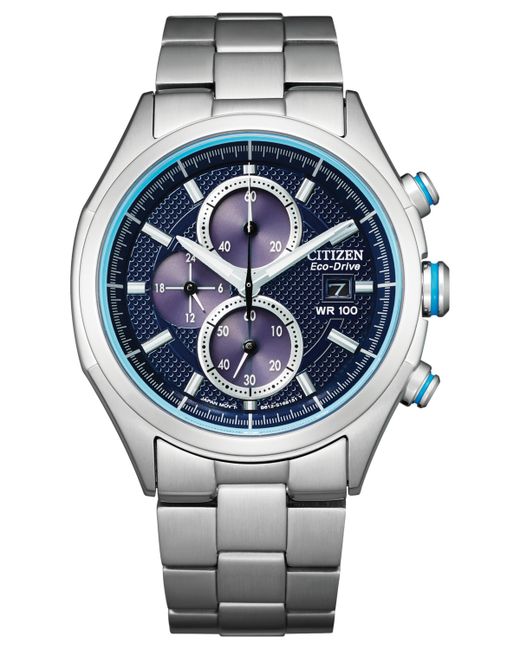 Citizen Eco-Drive Chronograph Stainless Steel Bracelet Watch 41mm