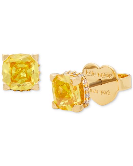 Kate Spade New York Little Luxuries Pave Crystal Square Stud Earrings