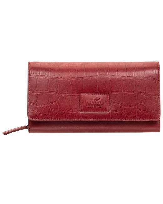 Mancini Croco Collection Rfid Secure Clutch Wallet