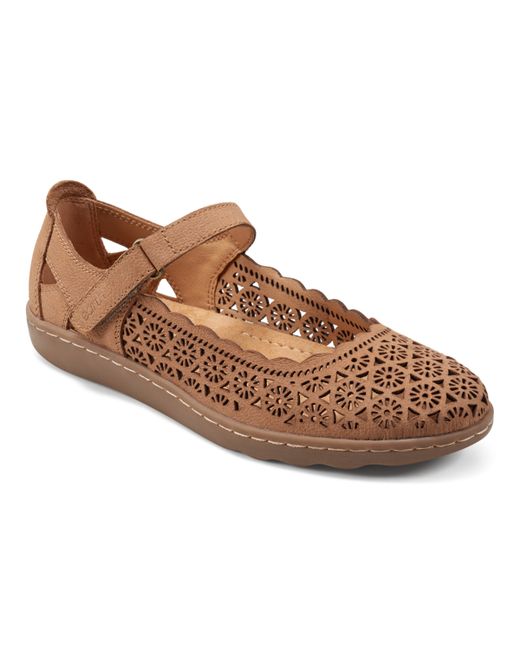 Earth Lady Round Toe Casual Slip-on Flat Shoes