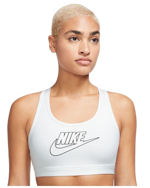 Nike Swoosh Logo Medium-Support Padded Sport Bra