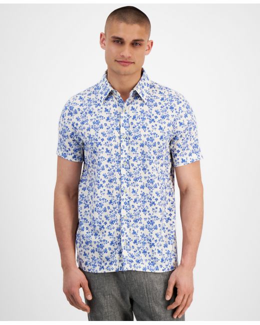 Sun + Stone Julius Floral-Print Short-Sleeve Shirt Created for