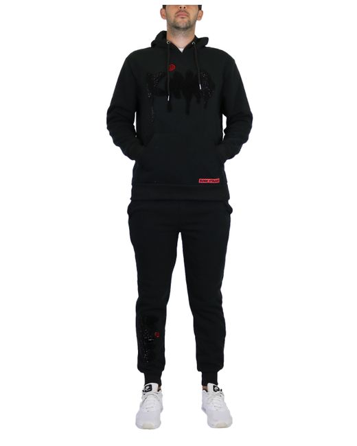 Galaxy By Harvic Fleece-Lined Pullover Hoodie and Jogger Sweatpants 2 Piece Set