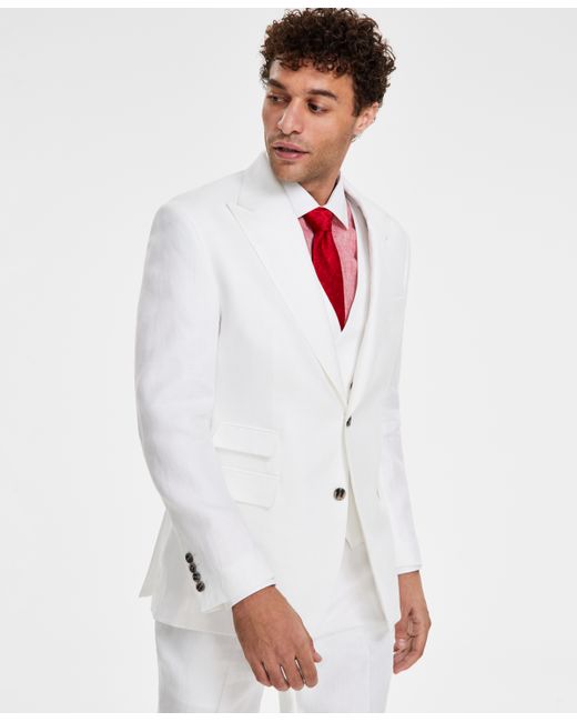 Tayion Collection Classic-Fit Linen Suit Jacket