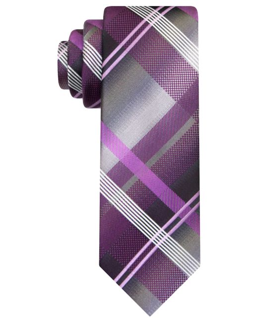 Van Heusen Classic Large-Grid Long Tie