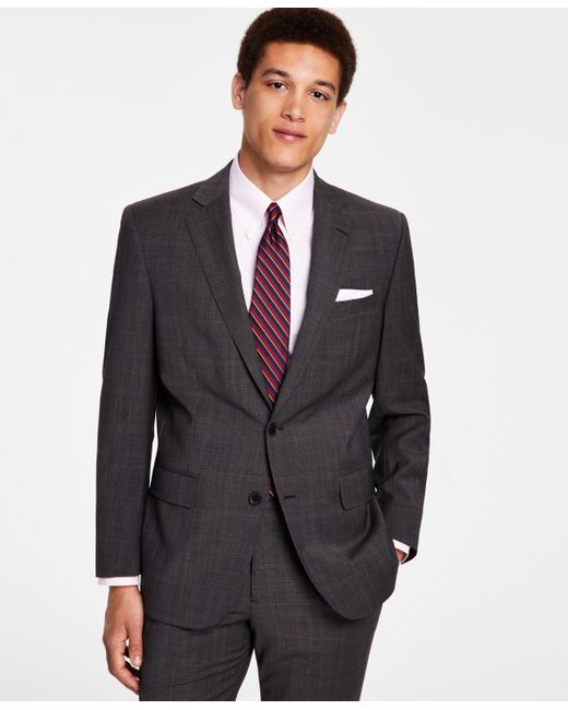 Brooks Brothers B by Classic-Fit Stretch Pinstripe Wool Blend Suit Jackets