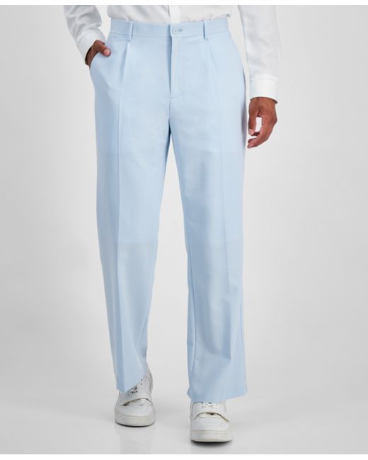 I.N.C. International Concepts Kai Classic-Fit Solid Pleated Suit Pants Created for