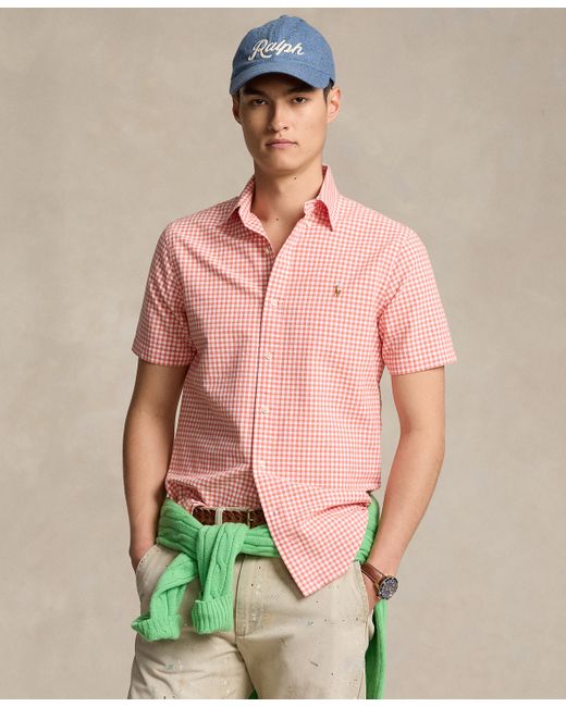 Polo Ralph Lauren Classic-Fit Gingham Oxford Shirt white