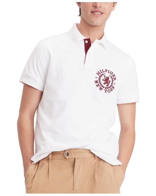 Tommy Hilfiger Regular-Fit Heritage Logo Embroidered Pique Polo Shirt